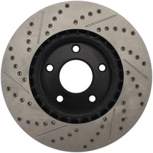 Load image into Gallery viewer, StopTech 1/02-05 Infiniti G35 (alloy disc) / 6/02-05 Nissan 350Z Slotted &amp; Drilled Right Front Rotor
