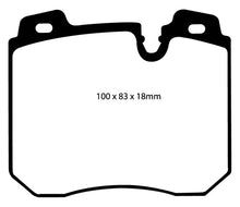 Load image into Gallery viewer, EBC 90-95 BMW 750iL 5.0 (E32) Redstuff Front Brake Pads
