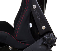 Load image into Gallery viewer, NRG FRP Bucket Seat - Reclinable (Black Cloth w/Red Stiting)
