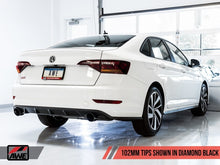 Load image into Gallery viewer, AWE Tuning 18-21 Volkswagen Jetta GLI Mk7 Touring Exhaust - Diamond Black Tips (Fits High-Flow DP)
