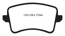 Load image into Gallery viewer, EBC 09-11 Audi A4 2.0 Turbo Yellowstuff Rear Brake Pads
