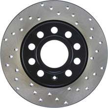 Load image into Gallery viewer, StopTech Drilled Cryo Sport Brake Rotor Rear Left 12-13 Volkswagen Beetle
