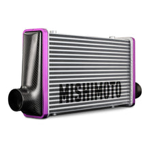 Load image into Gallery viewer, Mishimoto Universal Carbon Fiber Intercooler - Gloss Tanks - 450mm Gold Core - C-Flow - P V-Band
