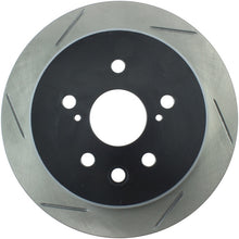 Load image into Gallery viewer, StopTech Power Slot 06-10 Lexus IS250 Rear Right Slotted Rotor
