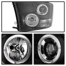 Load image into Gallery viewer, Spyder Dodge Ram 1500 09-14 10-14 Projector Headlights Halogen- LED Halo LED - Blk PRO-YD-DR09-HL-BK
