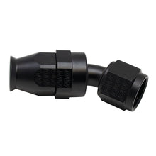 Load image into Gallery viewer, DeatschWerks 8 AN Female Flare Swivel 30-Degree Hose End PTFE - Anodized Matte Black
