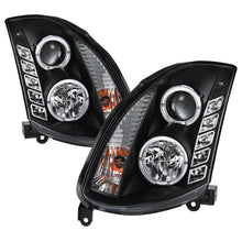Load image into Gallery viewer, Spyder Infiniti G35 03-07 2DR Projector Halogen - LED Halo DRL Blk High H4 PRO-YD-IG35032D-DRL-BK
