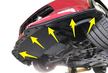 Load image into Gallery viewer, ProTEKt 15-19 Chevrolet Corvette C7 Z07 (w/Wide Winglet) Custom Fit Front Bumper Skid Plates
