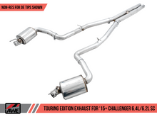 Load image into Gallery viewer, AWE Tuning 2015+ Dodge Challenger 6.4L/6.2L Non-Resonated Touring Edition Exhaust - Use Stock Tips

