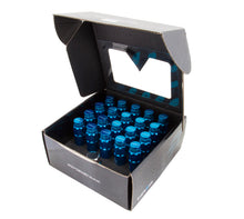 Load image into Gallery viewer, NRG 700 Series M12 X 1.25 Steel Lug Nut w/Dust Cap Cover Set 21 Pc w/Locks &amp; Lock Socket - Blue
