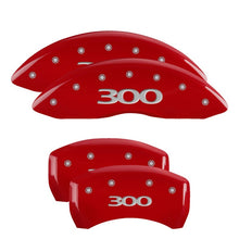 Load image into Gallery viewer, MGP 4 Caliper Covers Engraved Front &amp; Rear MGP Red finish silver ch
