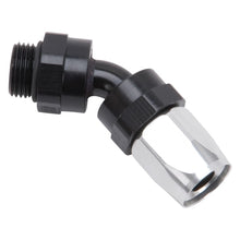 Load image into Gallery viewer, Russell Performance Hose End #8 to #8 Radius Inlet Port 45 Deg Blk/Clr
