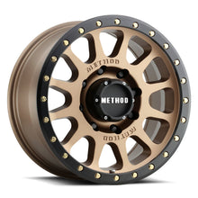 Load image into Gallery viewer, Method MR305 NV HD 18x9 +18mm Offset 8x180 130.81mm CB Method Bronze/Black Street Loc Wheel
