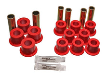 Load image into Gallery viewer, Energy Suspension 06/86-97 Nissan 720/Hardbody P/U 4WD Red Front Leaf Spring Bushing Set
