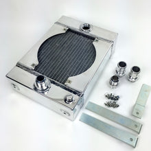 Load image into Gallery viewer, CSF Universal Drag Race / Tuck Radiator w/9in Spal Fan - 10.5in H x 10in L x 3.6in W
