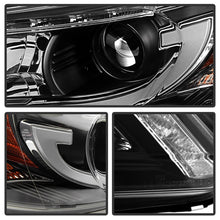 Load image into Gallery viewer, Spyder Honda Accord 2013-2015 4DR Projector Headlights Light Bar DRL Black PRO-YD-HA13-LBDRL-BK
