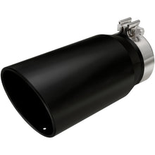 Load image into Gallery viewer, MagnaFlow Tip Stainless Black Coated Single Wall Round Single Outlet 6in Dia 5in Inlet 13in L
