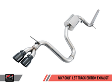 Load image into Gallery viewer, AWE Tuning VW MK7 Golf 1.8T Track Edition Exhaust w/Diamond Black Tips (90mm)
