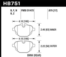 Load image into Gallery viewer, Hawk 2015 BMW 428i Gran Coupe / 11-16 535i / 11-16 X3/X4 PC Rear Brake Pads
