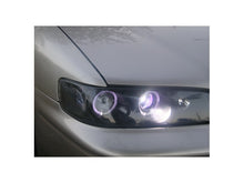 Load image into Gallery viewer, Spyder Honda Accord 94-97 1PC Projector Headlights LED Halo Amber Reflctr Blk PRO-YD-HA94-AM-BK
