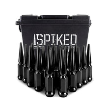 Load image into Gallery viewer, Mishimoto Mishimoto Steel Spiked Lug Nuts M14 x 1.5 24pc Set Black
