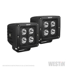 Load image into Gallery viewer, Westin HyperQ LED Auxiliary Lights 3in x 3in cube 20w Flood - Black
