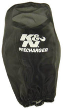 Load image into Gallery viewer, K&amp;N Precharger Air Filter Wrap Round Straight Black 3.625in ID x 9in H
