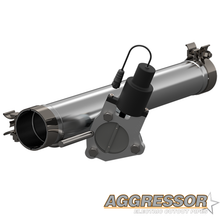 Load image into Gallery viewer, QTP 09-18 Ram 1500 3in 304SS Aggressor Cutout Mid Pipe
