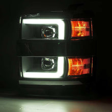 Load image into Gallery viewer, AlphaRex 15-19 Chevy Silverado 2500HD PRO-Series Headlight Plank Chrome w/Activ Light/Seq Signal/DRL
