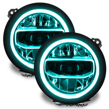 Load image into Gallery viewer, Oracle Jeep Wrangler JL/Gladiator JT RGB+W Headlight DRL Upgrade Kit - ColorSHIFT w/ BC1 Controller
