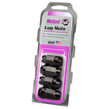 Load image into Gallery viewer, McGard Hex Lug Nut (Cone Seat Bulge Style) M14X1.5 / 22mm Hex / 1.635in. Length (4-Pack) - Black
