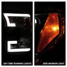 Load image into Gallery viewer, Spyder Ford F150 2015-2017 Projector Headlights - Light Bar DRL LED - Smoke PRO-YD-FF15015-LBDRL-SM
