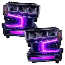 Load image into Gallery viewer, Oracle 19-21 Chevy Silverado 1500 RGB+W Headlight DRL Upgrade Kit - ColorSHIFT w/ Simple Controller
