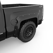 Load image into Gallery viewer, EGR 14+ Chev Silverado 5ft Bed Bolt-On Look Color Match Fender Flares - Set - Black
