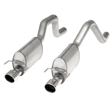 Load image into Gallery viewer, Stainless Works 2006-13 Corvette C6ZO6/ZR1 3in Axleback S-Tube Mufflers Dual 4in Rolled Edge Tips
