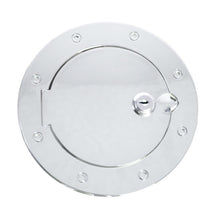 Load image into Gallery viewer, Rugged Ridge Locking Gas Cap Door Polished Alum 97-06TJ
