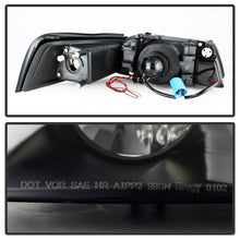 Load image into Gallery viewer, Spyder Ford Mustang 99-04 Projector Headlights LED Halo Blk Smke PRO-YD-FM99-1PC-AM-BSM

