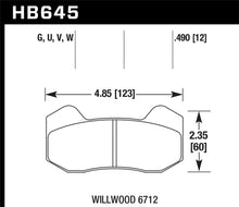 Load image into Gallery viewer, Hawk Wilwood 6712 Calipers DTC-50 Brake Pads
