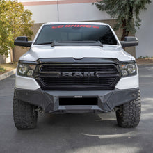 Load image into Gallery viewer, Go Rhino 19-24 Ram 1500 (Excl. Rebel/Warlock/TRX) Element FR Bumper w/Fixed Lgt Bar Mount - Tex. Blk
