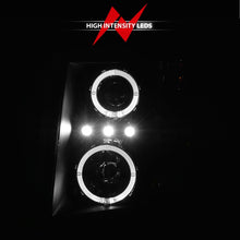 Load image into Gallery viewer, ANZO 2007-2013 Chevrolet Silverado 1500 Projector Headlights w/ Halo Black
