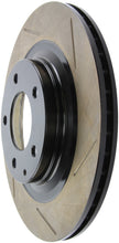 Load image into Gallery viewer, StopTech Power Slot 93-95 Mazda RX-7 SportStop Slotted Rear Left Rotor
