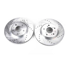 Load image into Gallery viewer, Power Stop 05-12 Acura RL Front Evolution Drilled &amp; Slotted Rotors - Pair
