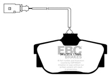 Load image into Gallery viewer, EBC 00 Volkswagen Eurovan 2.8 (ATE) with Wear Leads Greenstuff Rear Brake Pads
