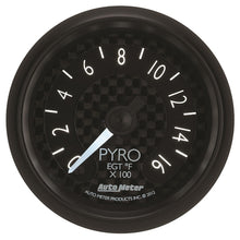 Load image into Gallery viewer, Autometer GT Series 52mm Full Sweep Electronic 0-1600 Deg F EGT/Pyrometer Gauge
