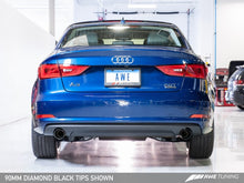 Load image into Gallery viewer, AWE Tuning Audi 8V A3 Touring Edition Exhaust - Dual Outlet Diamond Black 90 mm Tips
