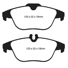Load image into Gallery viewer, EBC 12-14 Mercedes-Benz C250 (W204) 1.8 Turbo Redstuff Rear Brake Pads
