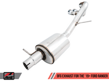 Load image into Gallery viewer, AWE Tuning 2019+ Ford Ranger 0FG Performance Exhaust System w/Chrome Silver Tips &amp; Bash Guard
