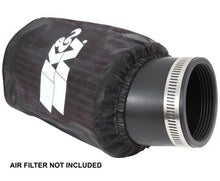 Load image into Gallery viewer, K&amp;N Snowcharger Air FIlter Wrap Round Tapered Black - 3.75in Base ID x 3in Top ID x 5in H
