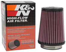 Load image into Gallery viewer, K&amp;N Filter Universal Rubber Filter 3  Flange 4 1/2 Base inch 3 1/2 inch Top 5 3/4 inch Height
