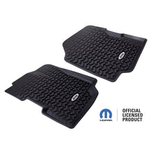 Load image into Gallery viewer, Rugged Ridge Floor Liner Front Black 1976-1995 Jeep Logo CJ-7 / CJ-8 / Jeep Wrangler YJ
